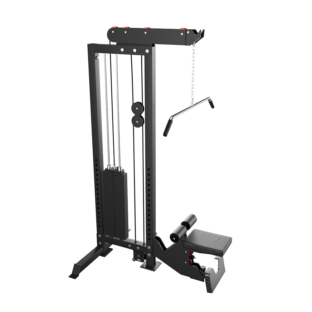 Commercial Gym Strength Lat Pulldown Low Row Machine High And Low Pull Station Trainer