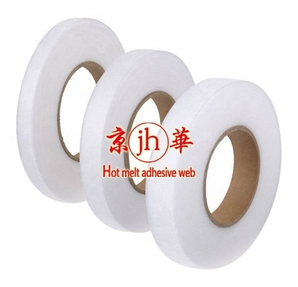 Non Flammable Glue Hot Melt Adhesive Double Side Web Non Woven Fusible Interlining