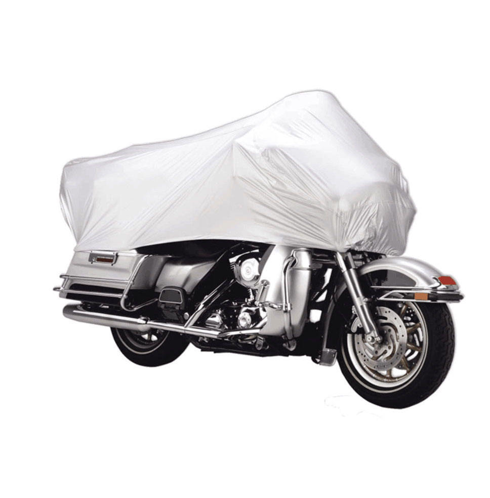 HOTO Heavy Duty Half Motorbike cover with Storage Bag Outdoor Folding Protection Anti UV Proof Motorcycle Rain Protection Cover