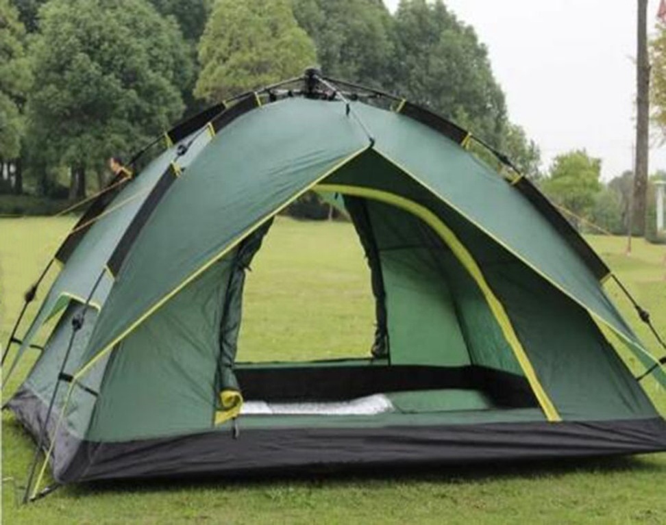 HOTO New arrival high quality Outdoor Foldable Automatic Waterproof Oxford  Pop Up Tents Double Layer Camping tent