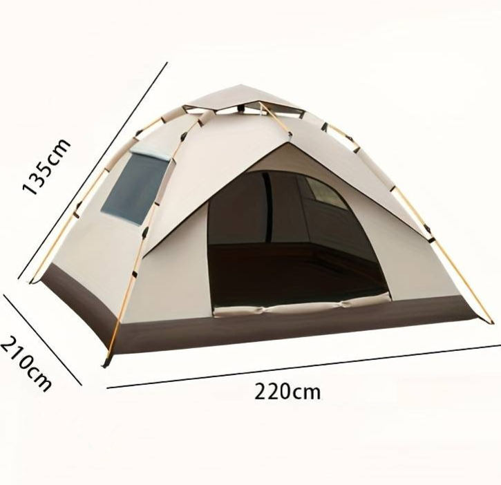 HOTO New arrival high quality Outdoor Foldable Automatic Waterproof Oxford  Pop Up Tents Double Layer Camping tent