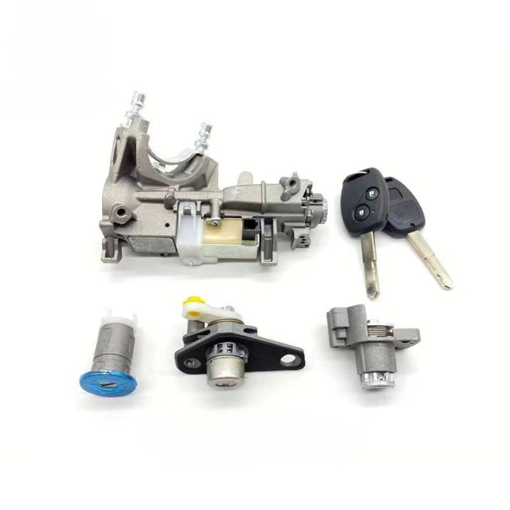 Complete Lock Cylinder Set  Full Car Door Ignition Lock Core Lock Cylinder With Chip For Honda FA1 06350-SNA-H32 06350SNAH32