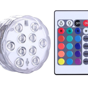 Battery Powered Underwater Waterproof LED Lights Shower Lights Pool Submersible LED Lights with Remote