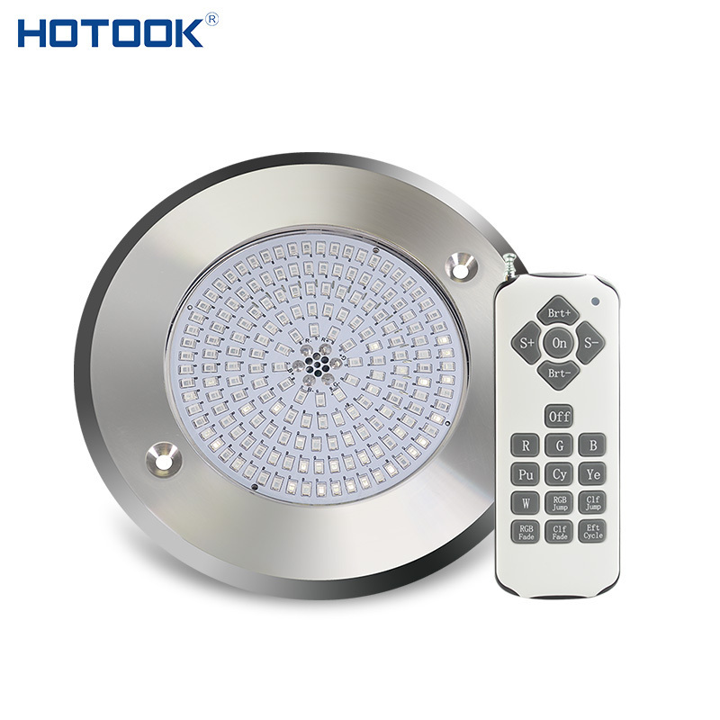 HOTOOK LED Brand AC 12V /DC 12V RGBWW External / WiFi Control IP68 Resin Filled 15W Swimming Pool Light Color