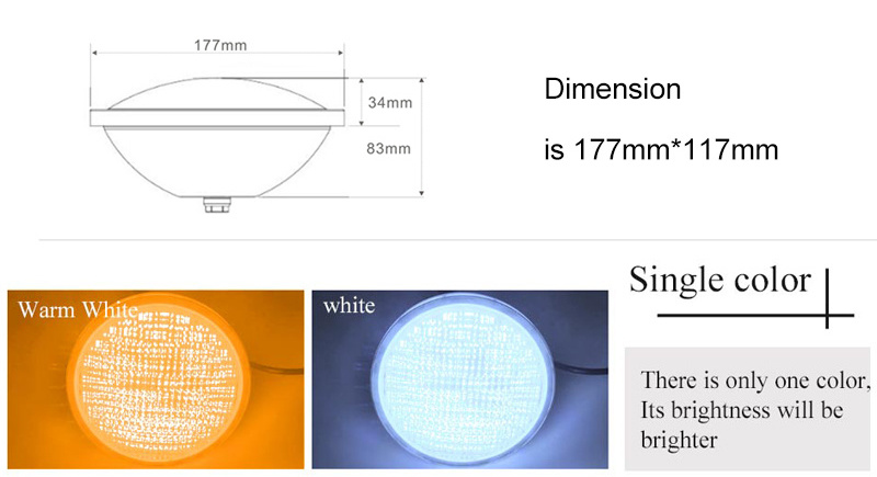 Hot new products par56 pool light rgb 18w bulb with best service and low price par56 pool led