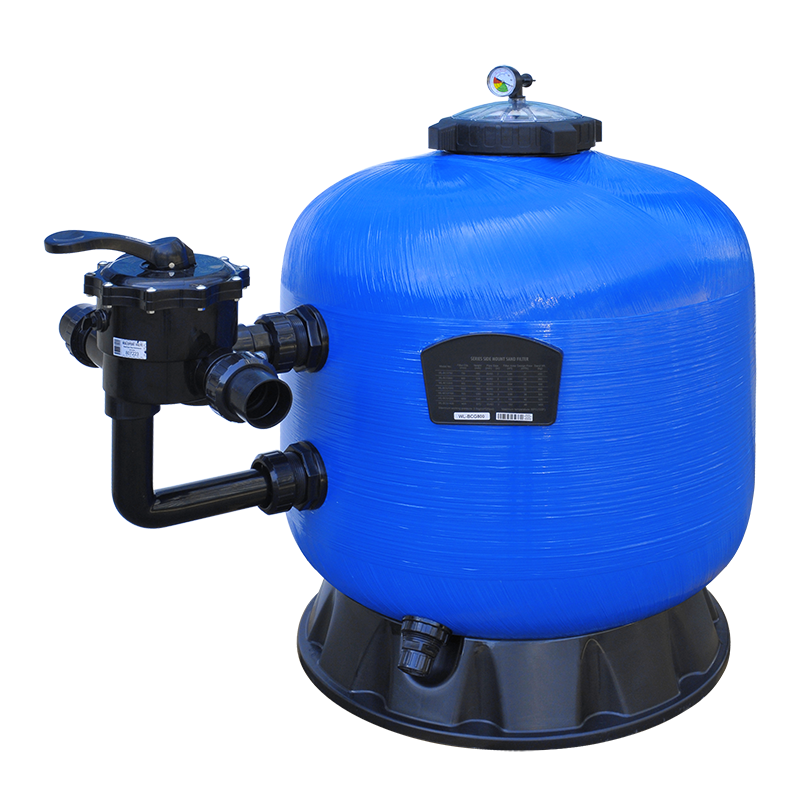 Gel Coat Top Mount Merchanica Mobile High Pressure Large Swimming Sand Pool Filter Assembly 4 Way Valve Above Ground 50 Sq Ft