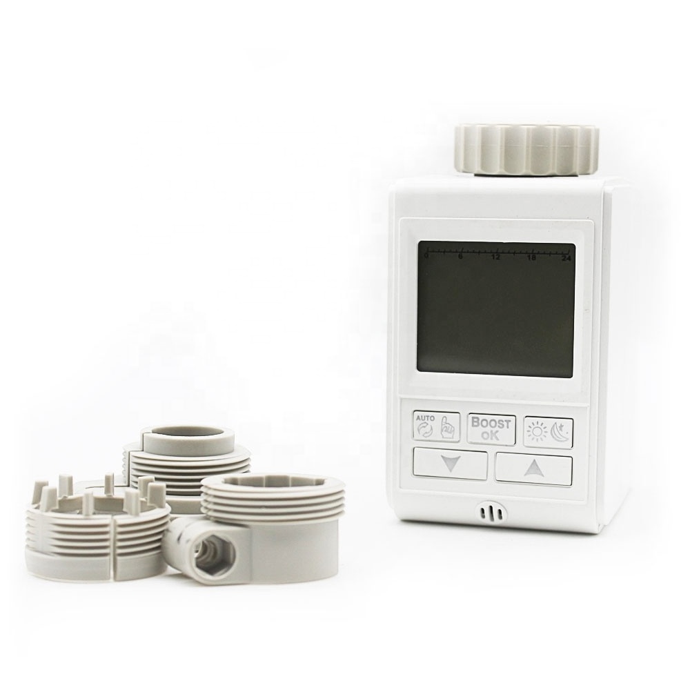 Battery Powered Programmable Smart Thermostatic Radiator Valves For Underfloor Heating