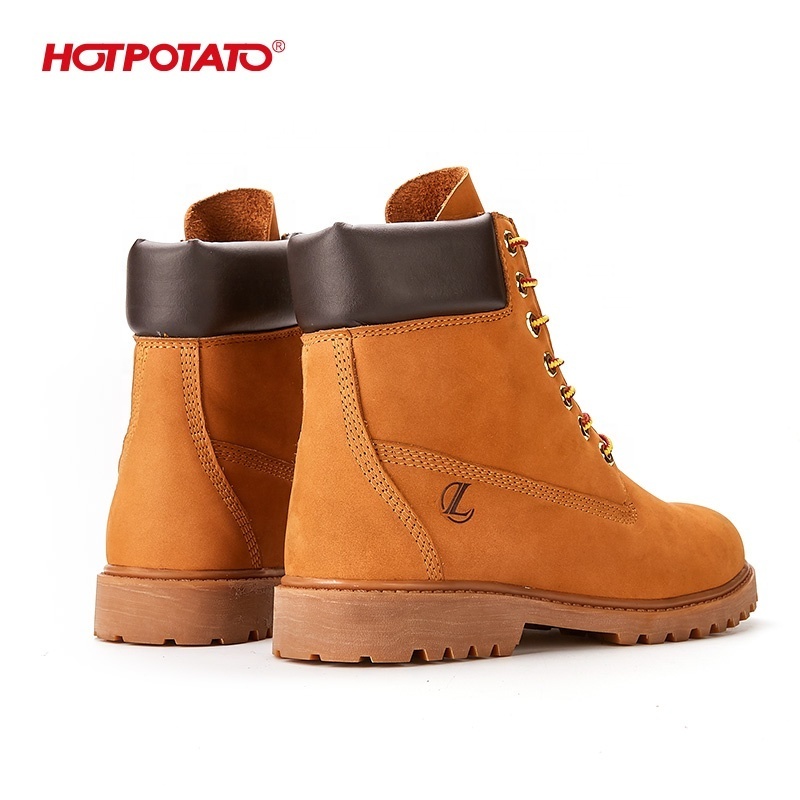 Men's Direct Attach Six-Inch Soft-Toe Boot Wheat Nubuck work boots