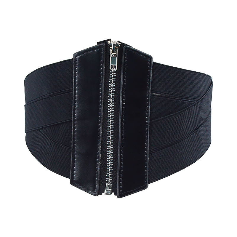 BE-013 Hot Selling Plain Ladies Elastic Leather Belt Woman 2022 Waist Slimming Corset Wide Belt