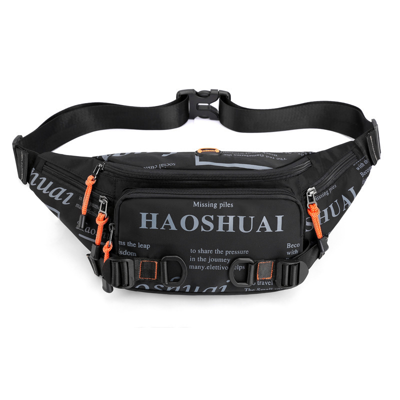 custom wholesale outdoor manufacturers waterproof nylon chest fanny pack waist bag for men