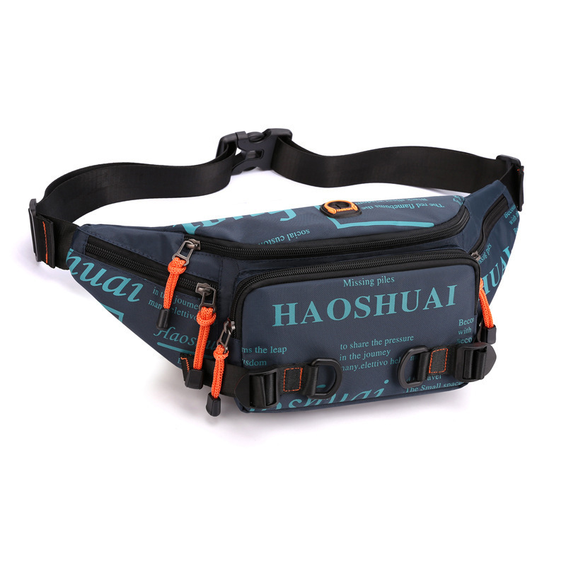 custom wholesale outdoor manufacturers waterproof nylon chest fanny pack waist bag for men