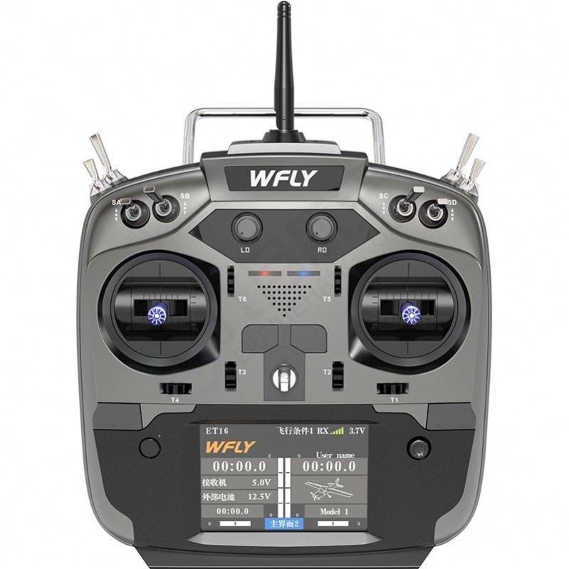 Wfly 16 Channel Jr Bay Touch Panel Et16 Long Range Rc Transmitter And Receiver 2 Receivers Ch