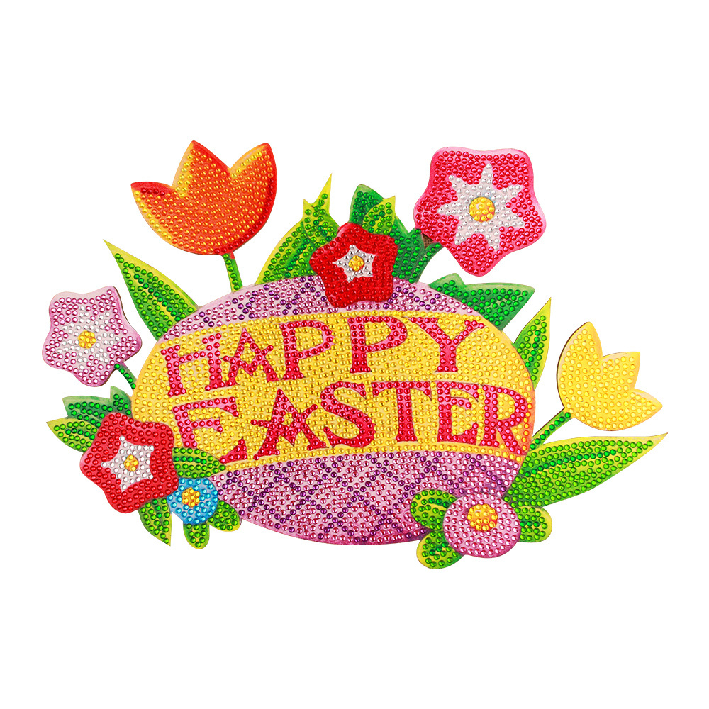 New Arrival EVA quality  Diy Easter Sticker big window decoration diamond painting sticker