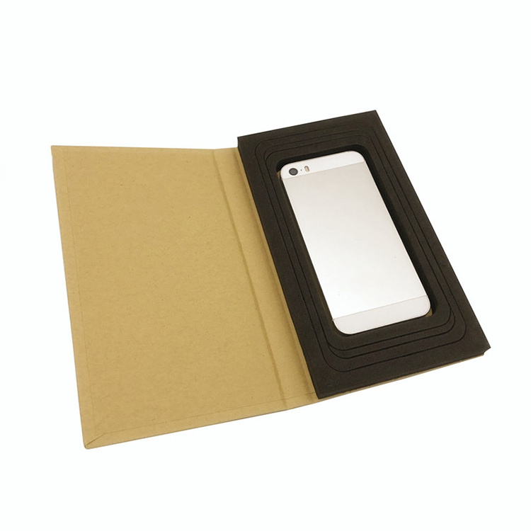 custom kraft paper universal cell phone case packaging box retail packaging for phone case