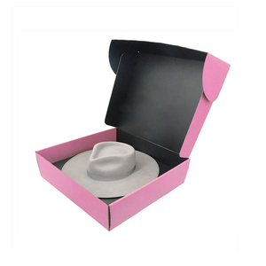 customized surprise gift hat box packaging wholesale bulk boxing cardboard fedora hat paper box with dividers