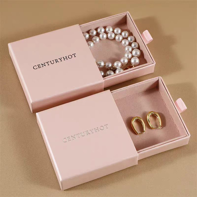 jewelry set box pink velvet preserved rose jewelry storage box packaging luxury earrings and necklace drawer boxes for jewelry