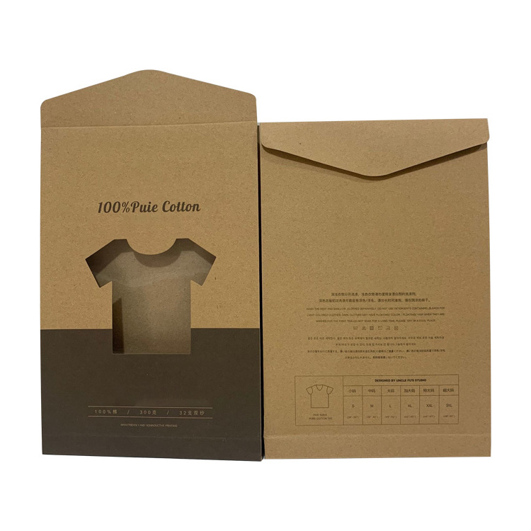 modern novel design packaging boxes kraft hanging lingerie envelope box shape file packaging