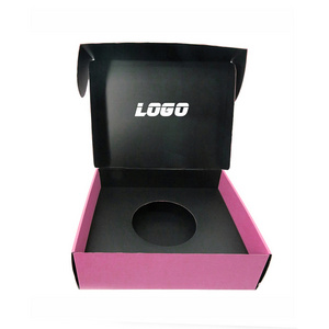 custom logo pink paper cardboard collapsible shipping boxes storage cowboy hat packaging box for hat