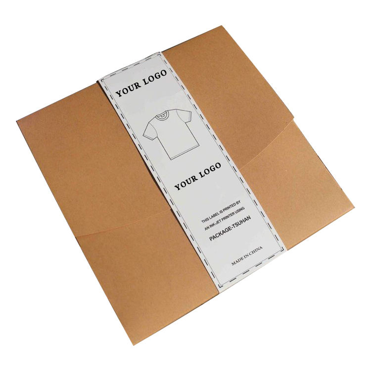 Eco Friendly Packing Kraft Paper Garment Packaging T-shirt Box Custom Logo Foldable Clothing Tshirt Packaging For t Shirts