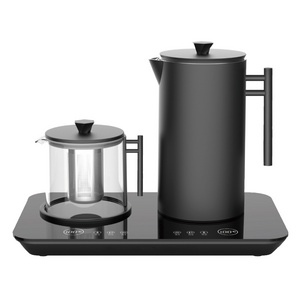 HOTSY W17C-C-3 Electric Kettle Glass Tea Maker with Digital Warmer Heating Tray Healthy Water Pot