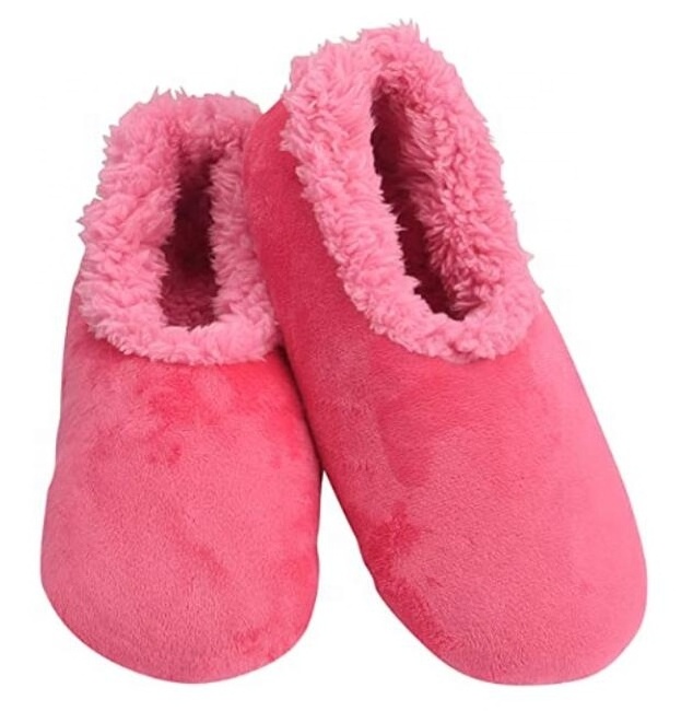 Women Women's Woman Ladies Crystal Velvet Cozy Indoor Home Lounge Ballerina Slippers Snoozies with Sherpa Lining Custom Sole