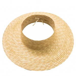 Hawaii Open Top No Top Crownless Natural Wheat Straw Adjustable Straw Sun Hat Sombreros Hat