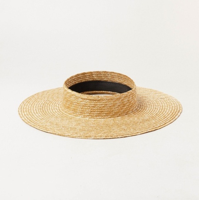 Hawaii Open Top No Top Crownless Natural Wheat Straw Adjustable Straw Sun Hat Sombreros Hat