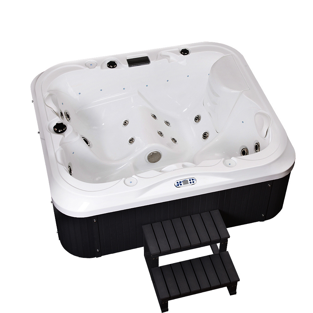 whirlpool spa bathtub 6 person balboa outdoor hot tub swim spa with 2 loungers