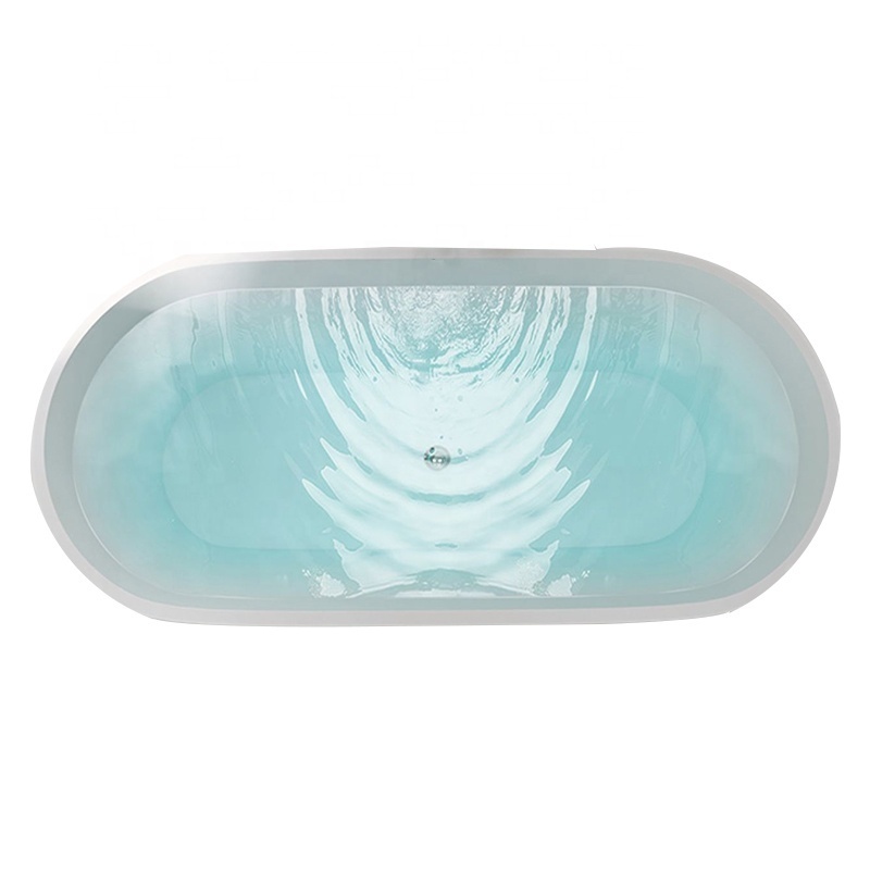 bath tab Freestanding Bathtub Acrylic Bathtub  Soaking Tub Indoor Bathroom Large Oval Bath 7 Layers Carton