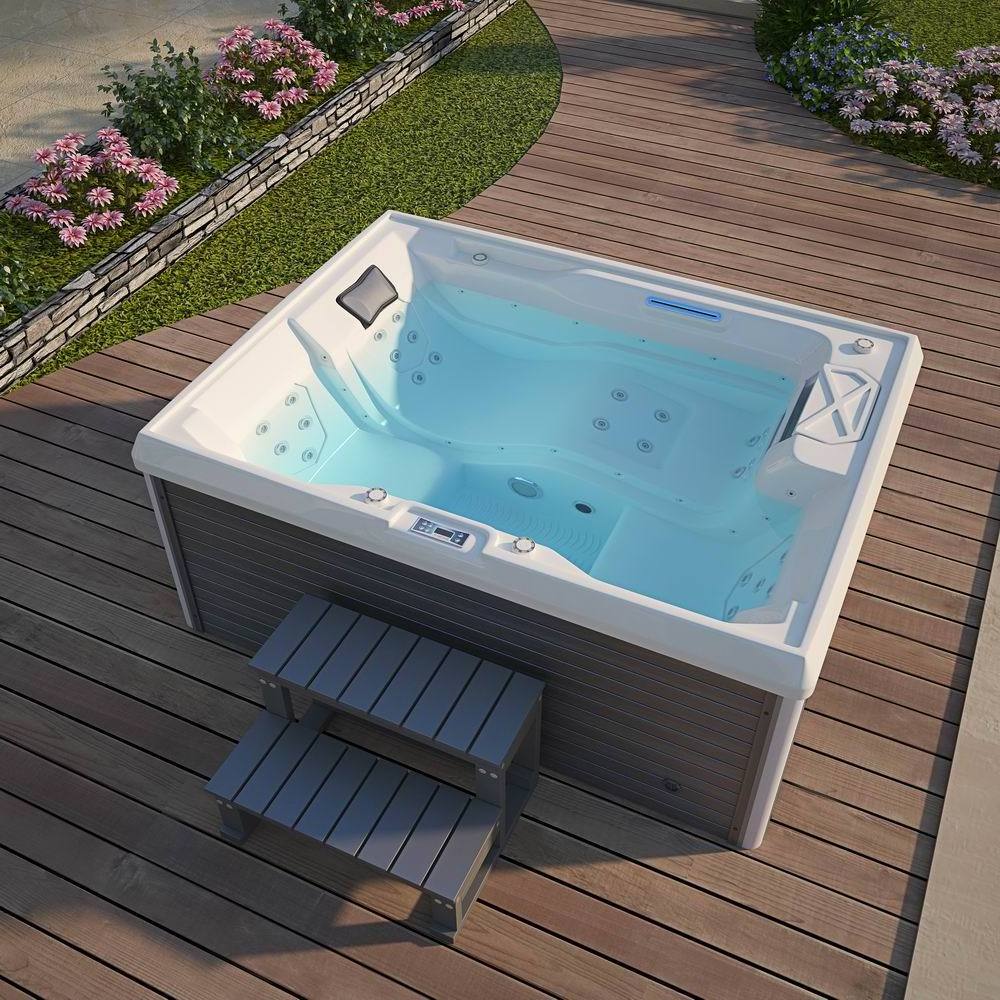 luxury Relax hot tub spa outdoor led 3 person high quality hot sexy breast nipple jacuzzii  bubble whirlpools hydro massage