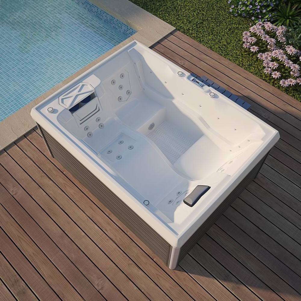 luxury Relax hot tub spa outdoor led 3 person high quality hot sexy breast nipple jacuzzii  bubble whirlpools hydro massage