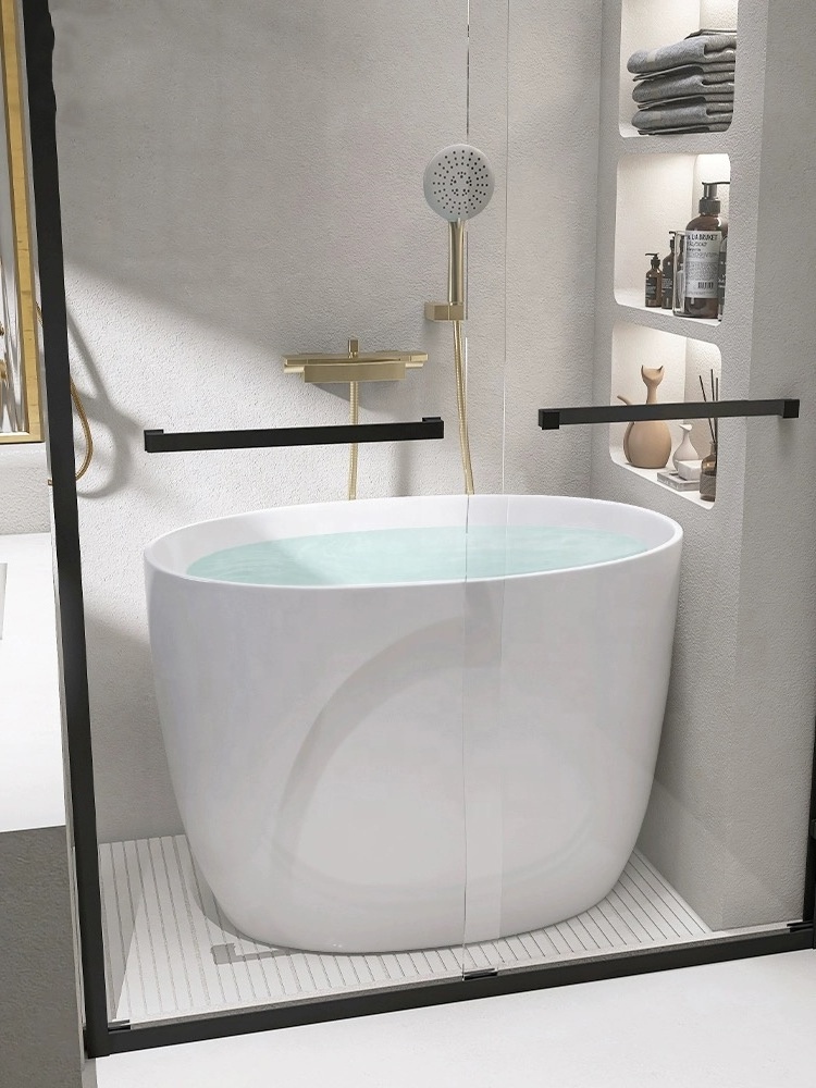 japanese soaking tub Freestanding Bathtub Acrylic Bathtub Freestanding Soaking Tub Indoor Bathroom