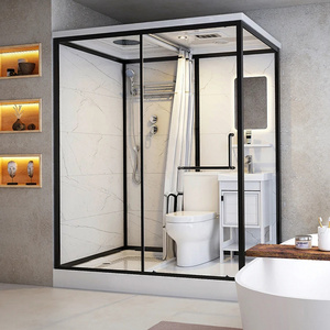 Complete Shower Room Luxury Portable Bathroom Integrated Bathroom Pod Prefabricated Bathroom bluetooth All In One Shower Room