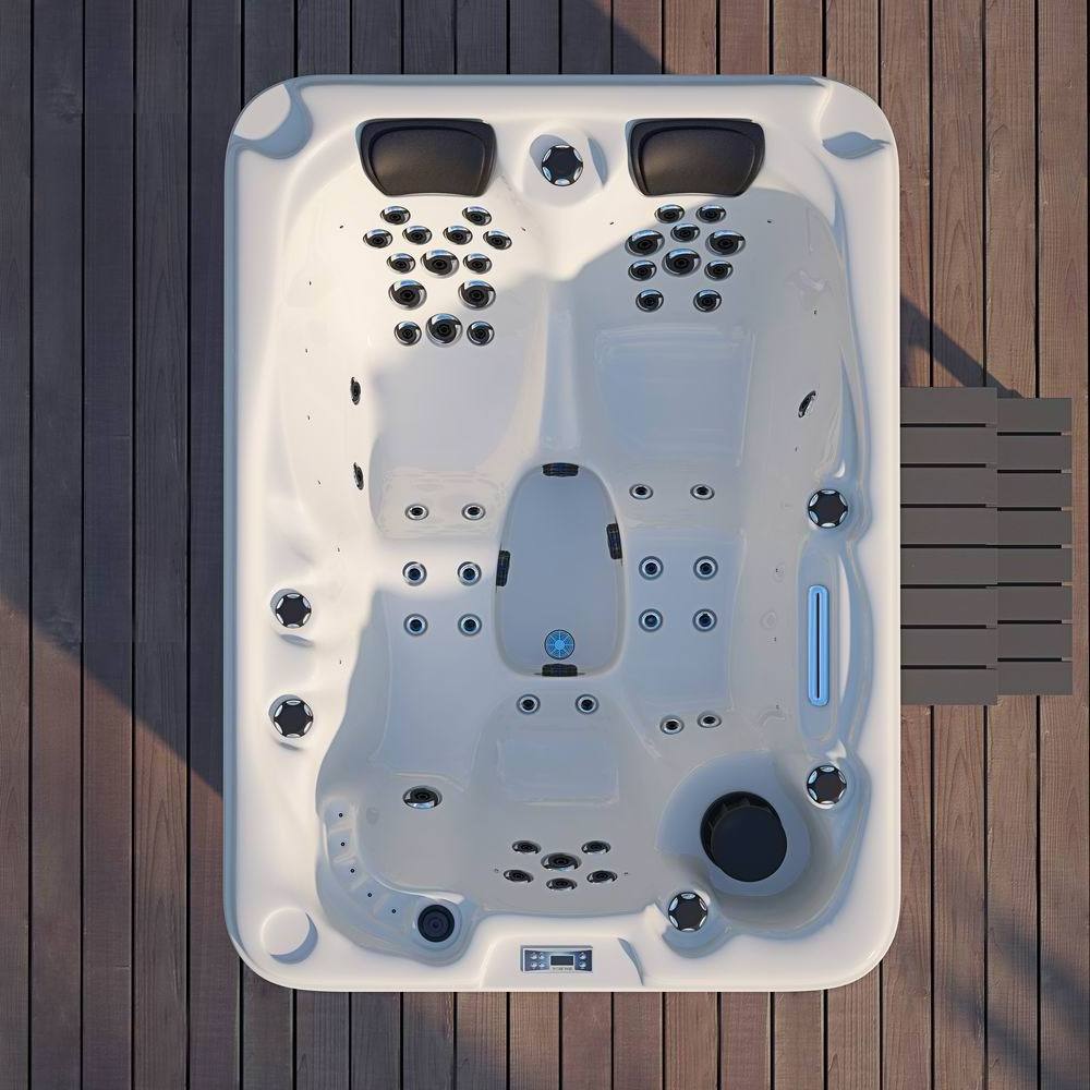 2100*1500*800mm  massage  hot spa  whirlpool bathtub  3 person outdoor Acrylic swimming pool  with 51 jets