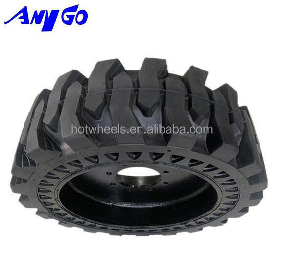 ANYGO brand 10-16.5, 31x6x10, 31x10-16, 12-16.5, 33x6x11, 33x12-20  Skid steer solid tyres / tyres for Bobcat Loader