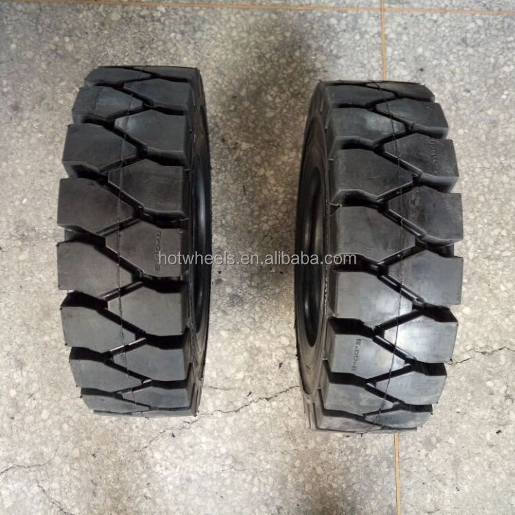 ANYGO brand 5.00-8 XZ01 pattern Click solid tire, Forklift solid tyre/tire, industrial solid tire