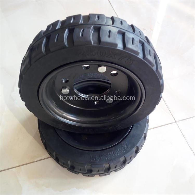 ANYGO brand 7.50-20 XZ06 Forklift solid tyres, Pneumatic solid tyre, solid resilient tyres