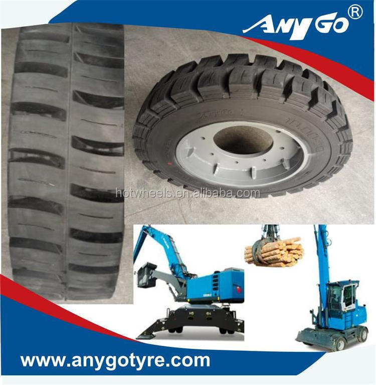 ANYGO brand 12.00-24 XZ06 Forklift solid tyres, Pneumatic solid tyre, solid resilient tyres