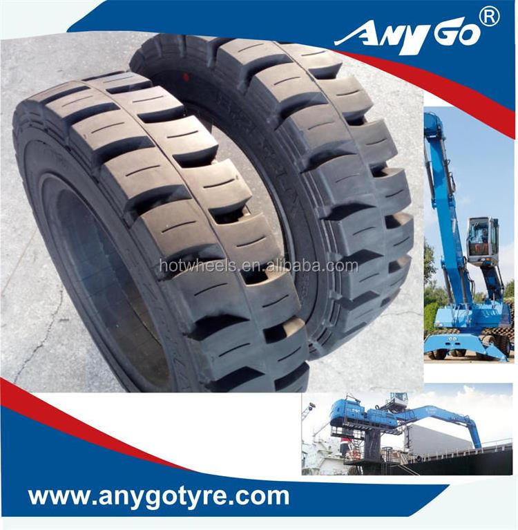 ANYGO brand 12.00-24 XZ06 Forklift solid tyres, Pneumatic solid tyre, solid resilient tyres