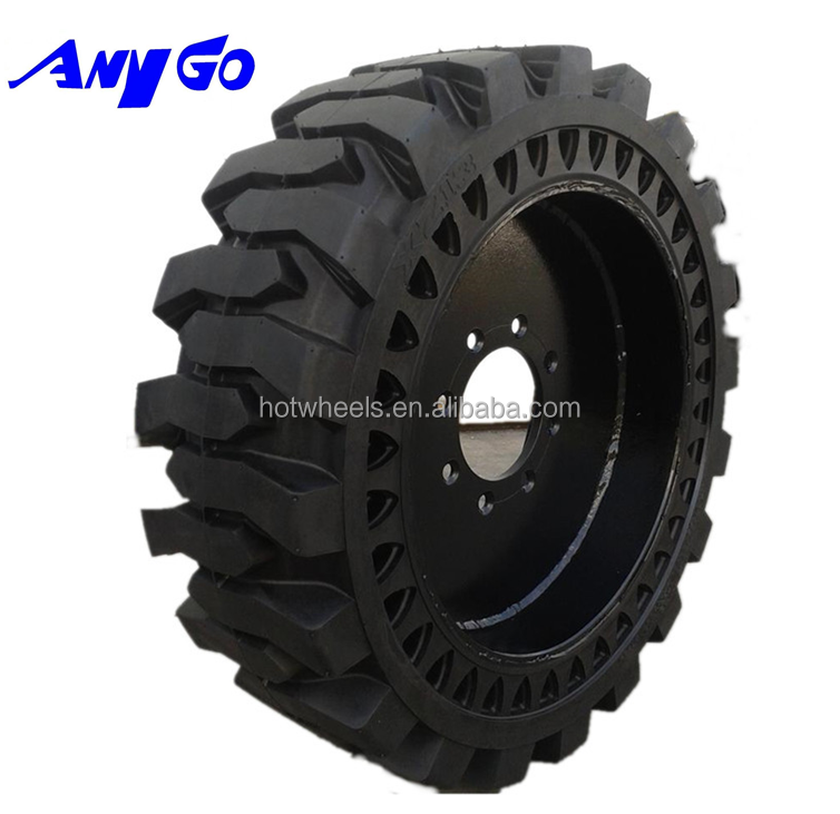 ANYGO brand 10-16.5, 31x6x10, 31x10-20 Skid steer solid tires