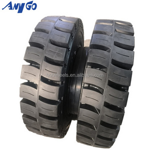 ANYGO brand 10.00-20 XZ06 Solid tire with rim  for Terex  MHL340 etc  Material Handler Equipment, Heavy Duty Forklift Tire