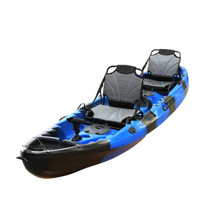 Wholesale 12ft 3 Person Kayak Sit On Top Tandem Paddle fishing kayak for sale