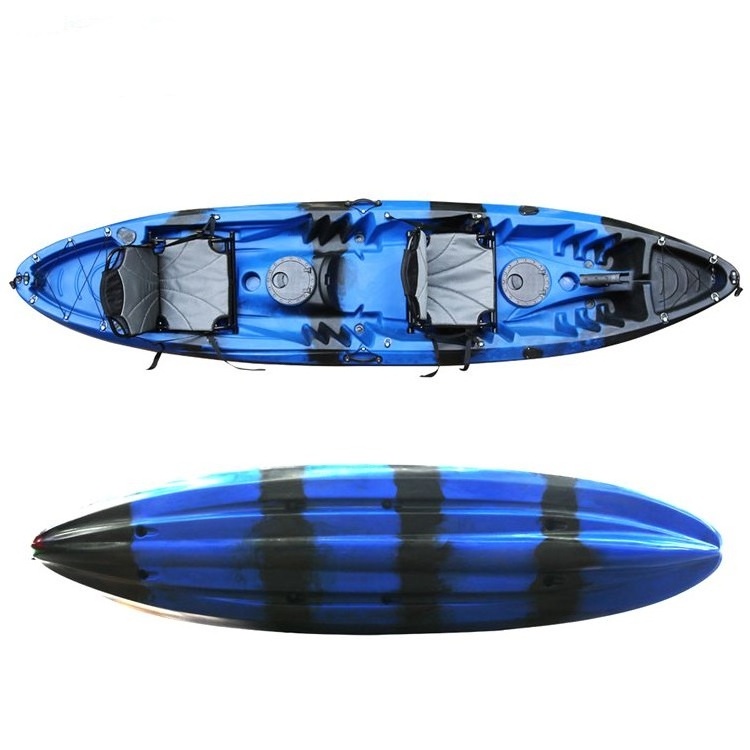 Wholesale 12ft 3 Person Kayak Sit On Top Tandem Paddle fishing kayak for sale