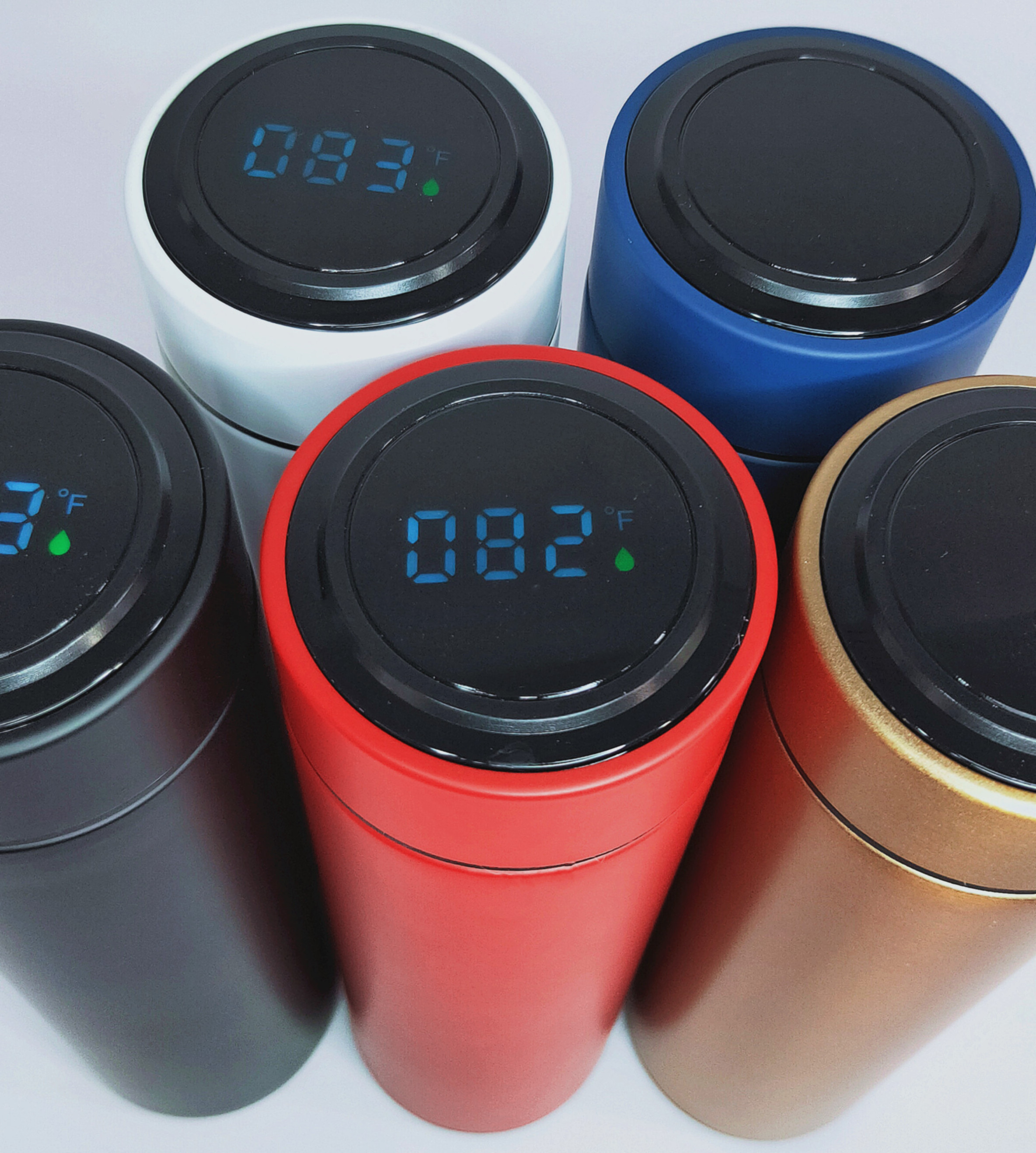 HOTWOT New Fahrenheit Stainless Steel Smart Water Bottle With Led Temperature Display Thermo Tumbler Cups In Bulk