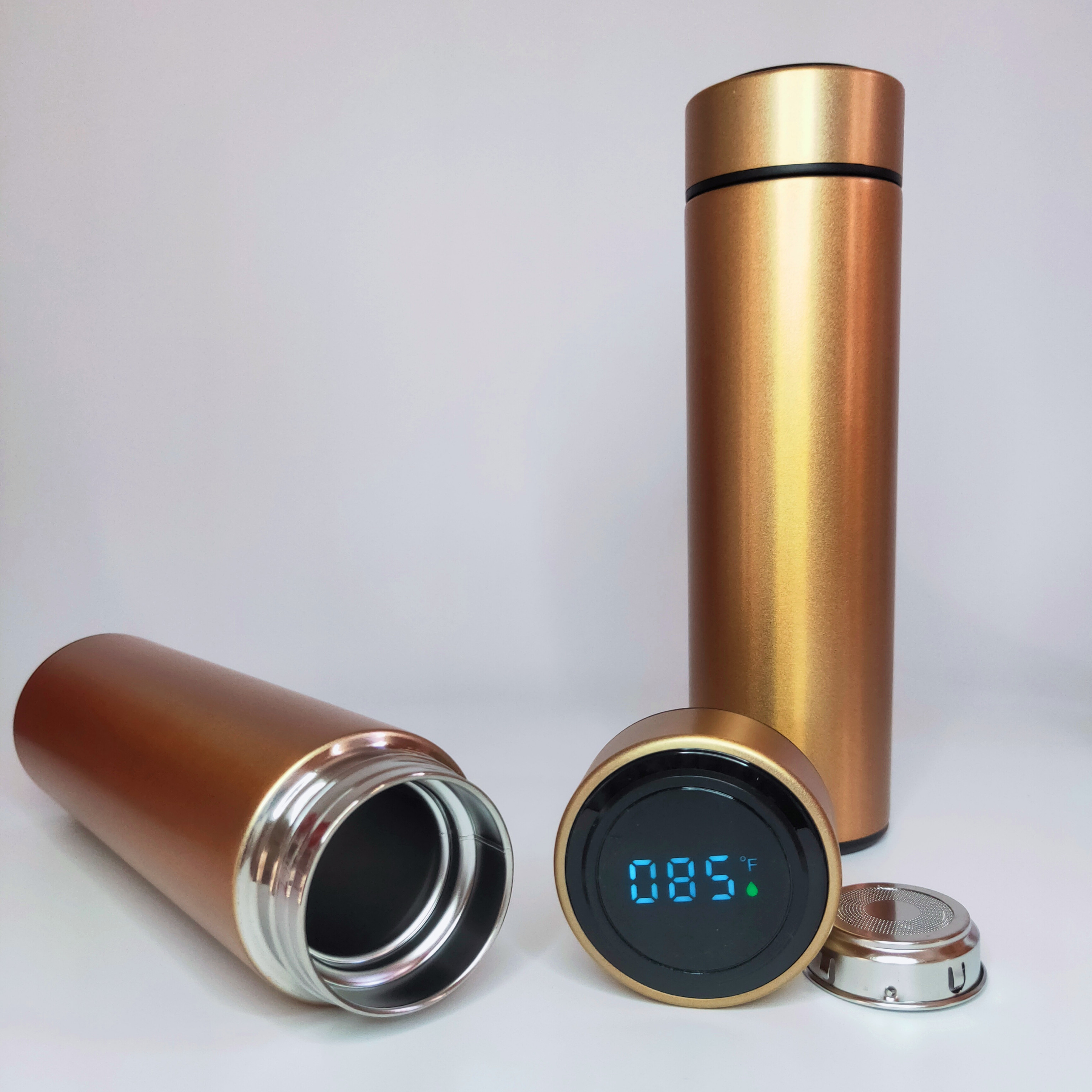 HOTWOT New Fahrenheit Stainless Steel Smart Water Bottle With Led Temperature Display Thermo Tumbler Cups In Bulk