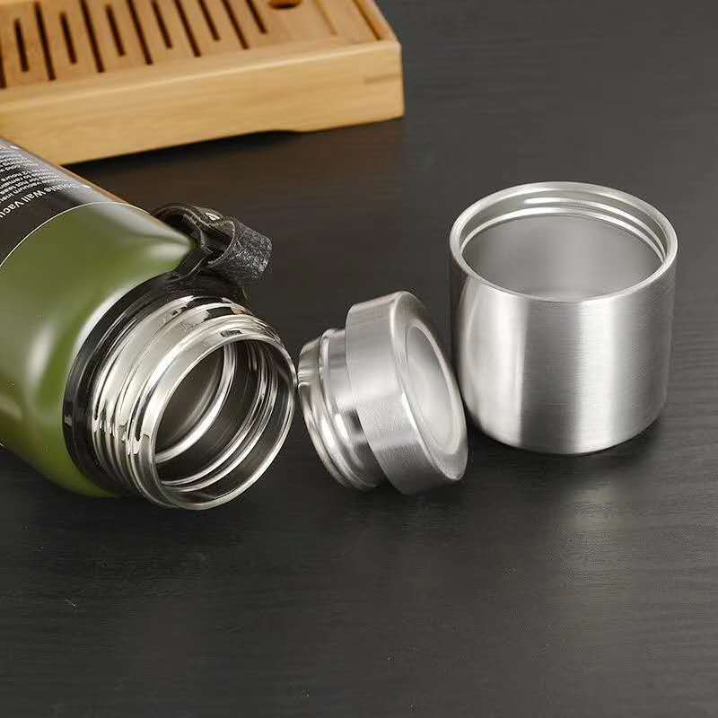 Double wall big capacity 1 liter stainless steel water bottle