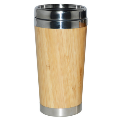 Wholesale Reusable Eco Friendly Bamboo Coffee Travel Mug Cup with Lid Custom Logo Printed Ecofriendly Feature Travel Coffee Mug