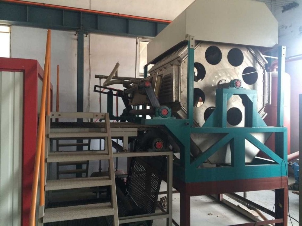 Factory 2000 pcs/hour Rotary paper egg tray pulp molding machine/c