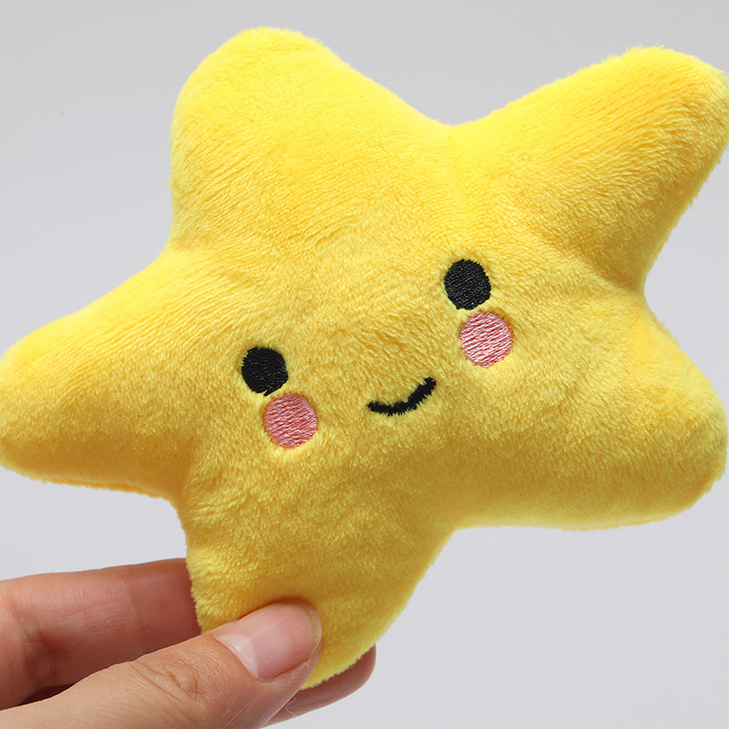 Factory Price Custom Star Smiley Face Dog Vocal Plush Toy Cat Pet Toy Supplies Pets Toys