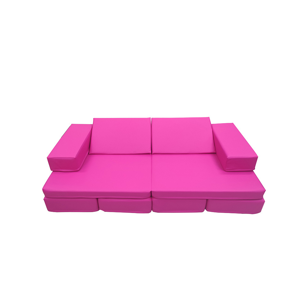 Attractive Kids Pink Sofa-Style Soft Blocks  indoor Playground Equipment Soft Play Equipment